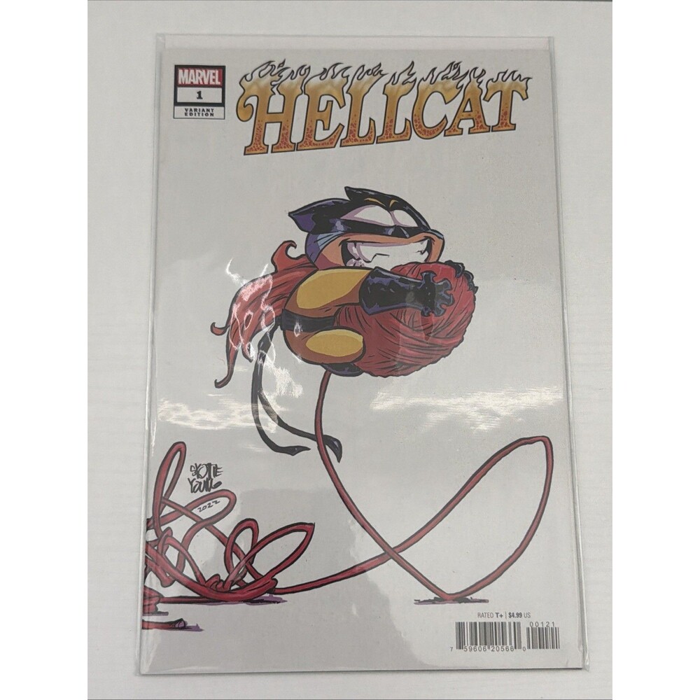 Hellcat #1 Skottie Young Variant Cover Marvel w/Board And Sleeve